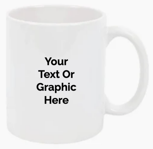 Customizable 11oz Coffee Mug – Your Design, Your Way